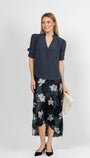 Go Silk Go Slope Printed Skirt at Romi Boutique