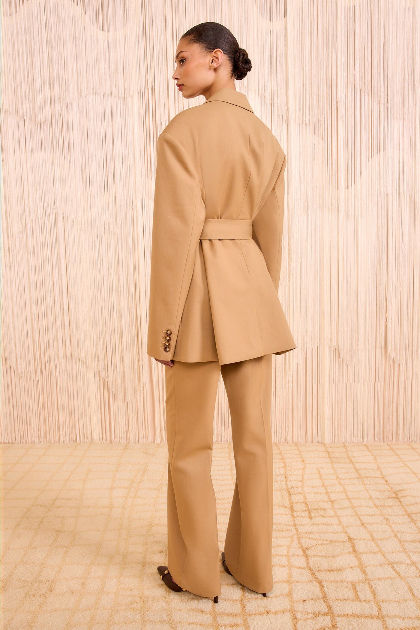 ILLANA OVERSIZED JACKET IN TOBACCO