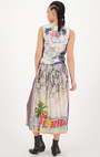 Me369 VANESSA PRINTED MIDI SKIRT at Romi Boutique