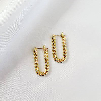 DOCKSIDE HOOPS IN GOLD - Romi Boutique