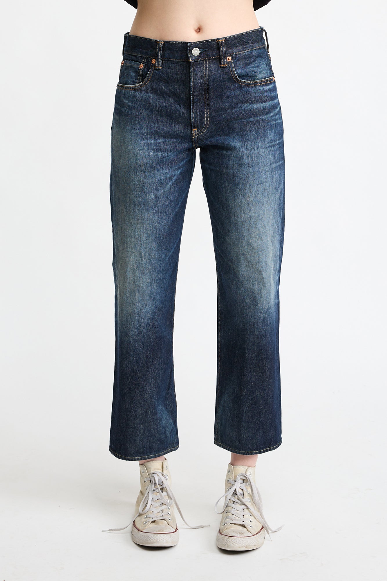 LINDSAY SLIM BOYFRIEND JEAN IN DEWITT BLUE