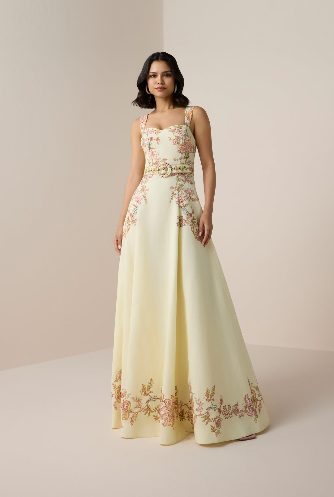 RIAH BUCKLE LONG DRESS