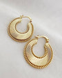Romi FREEDOM HOOPS IN YELLOW GOLD at Romi Boutique