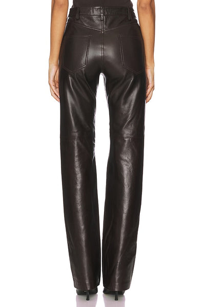 JOAN LEATHER PANT IN ESPRESSO