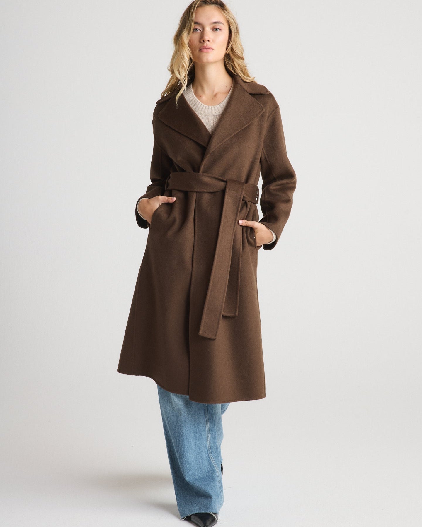 W.Cashmere Marica Robe Coat at Romi Boutique