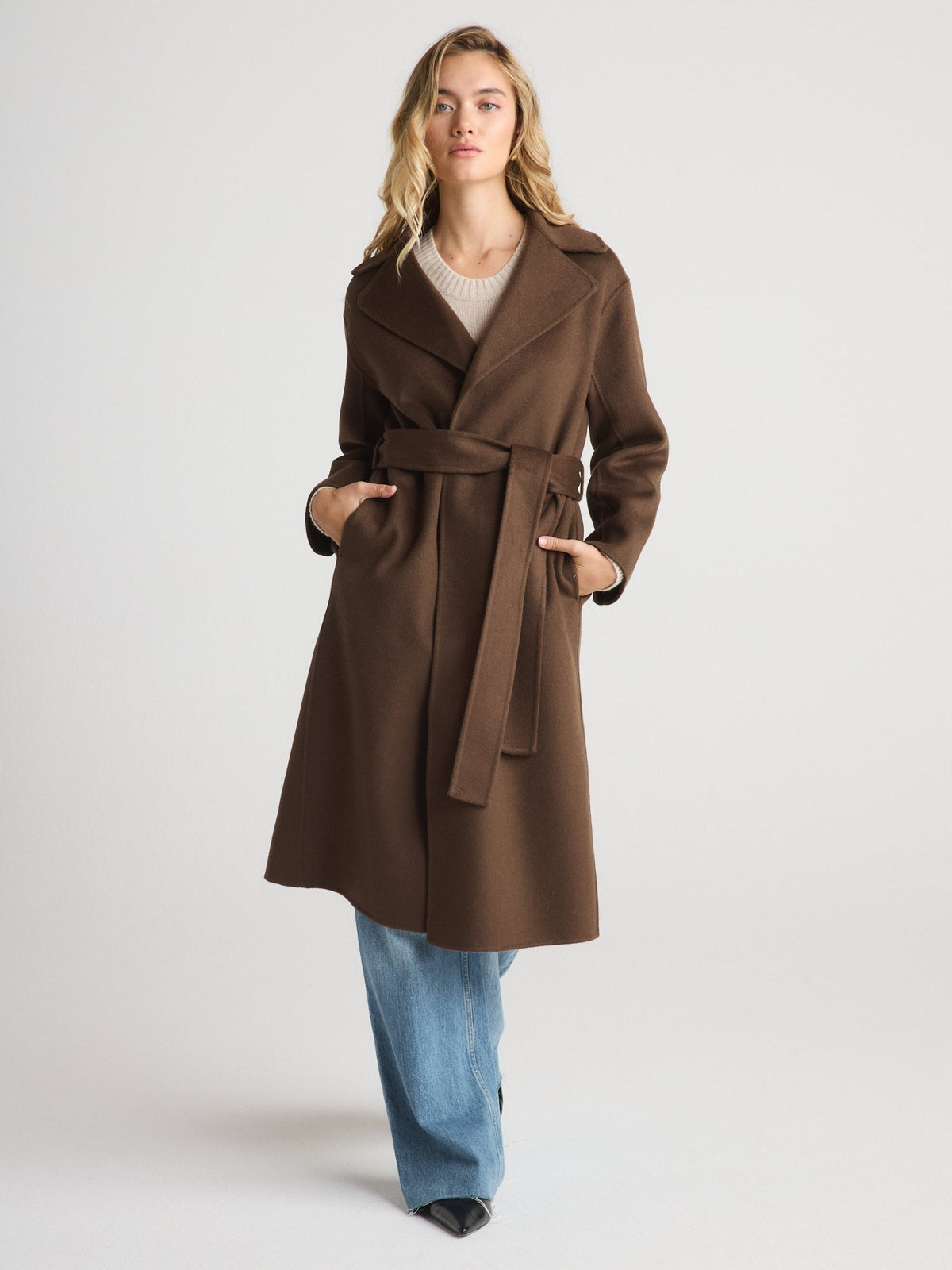 W.Cashmere Marica Robe Coat at Romi Boutique