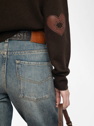 CICI SWEATER IN DARK CHOCOLATE