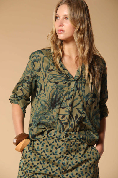 ADELE SHIRT IN FLORAL PRINT GREEN