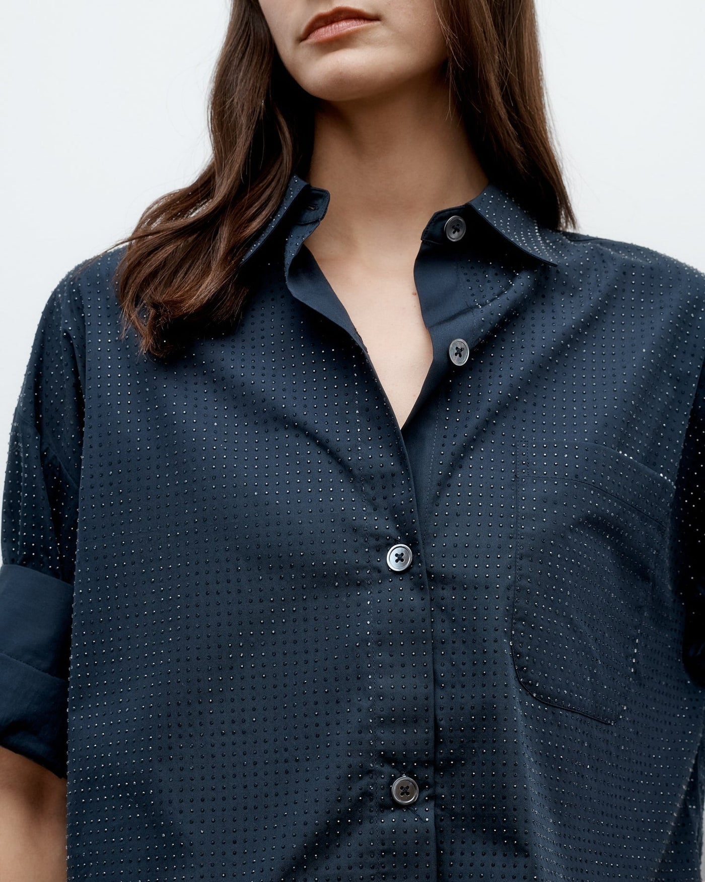 NEXT EX WITH CRYSTALS TOP IN MIDNIGHT