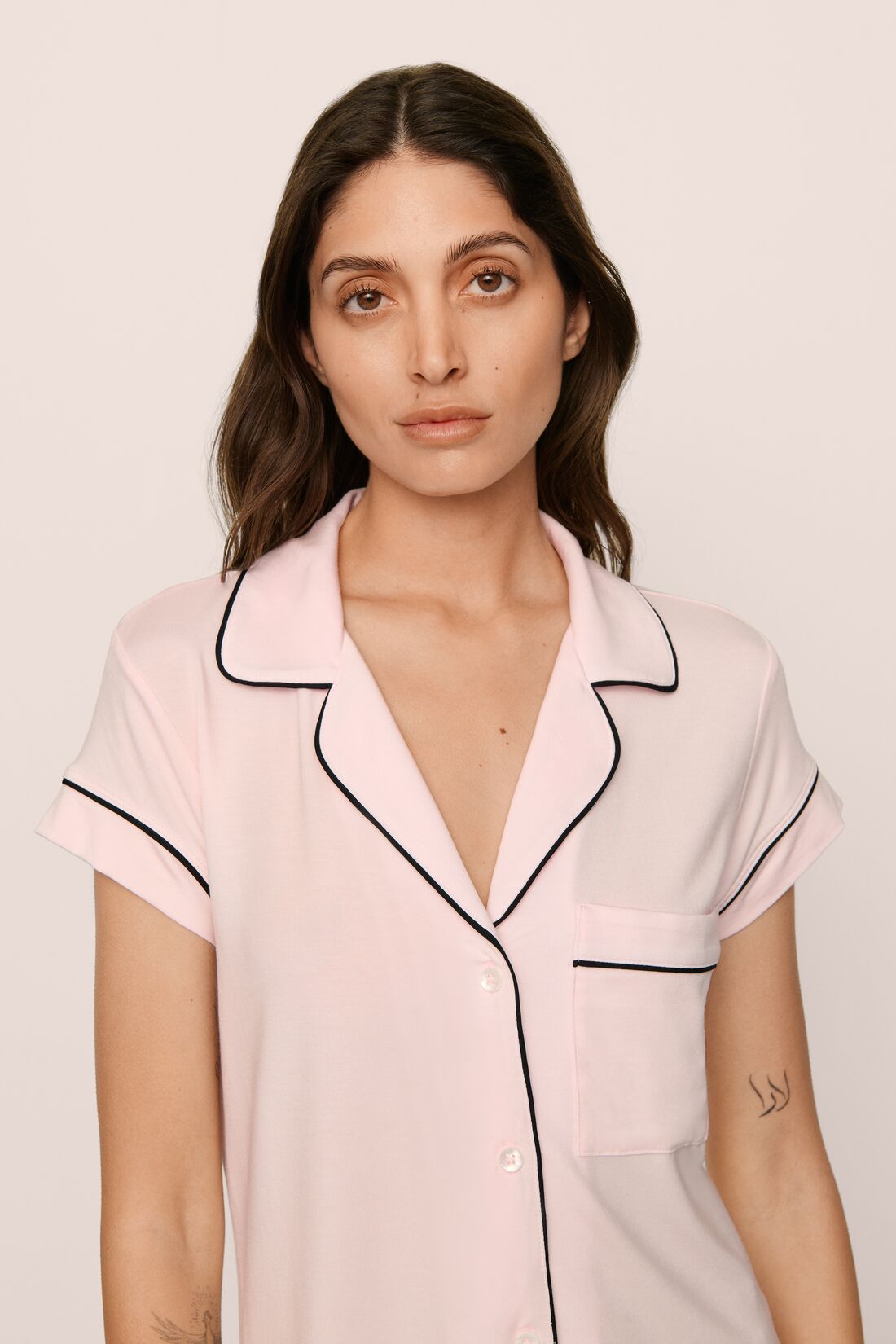 Eberjey Gisele Crop PJ Set at Romi Boutique