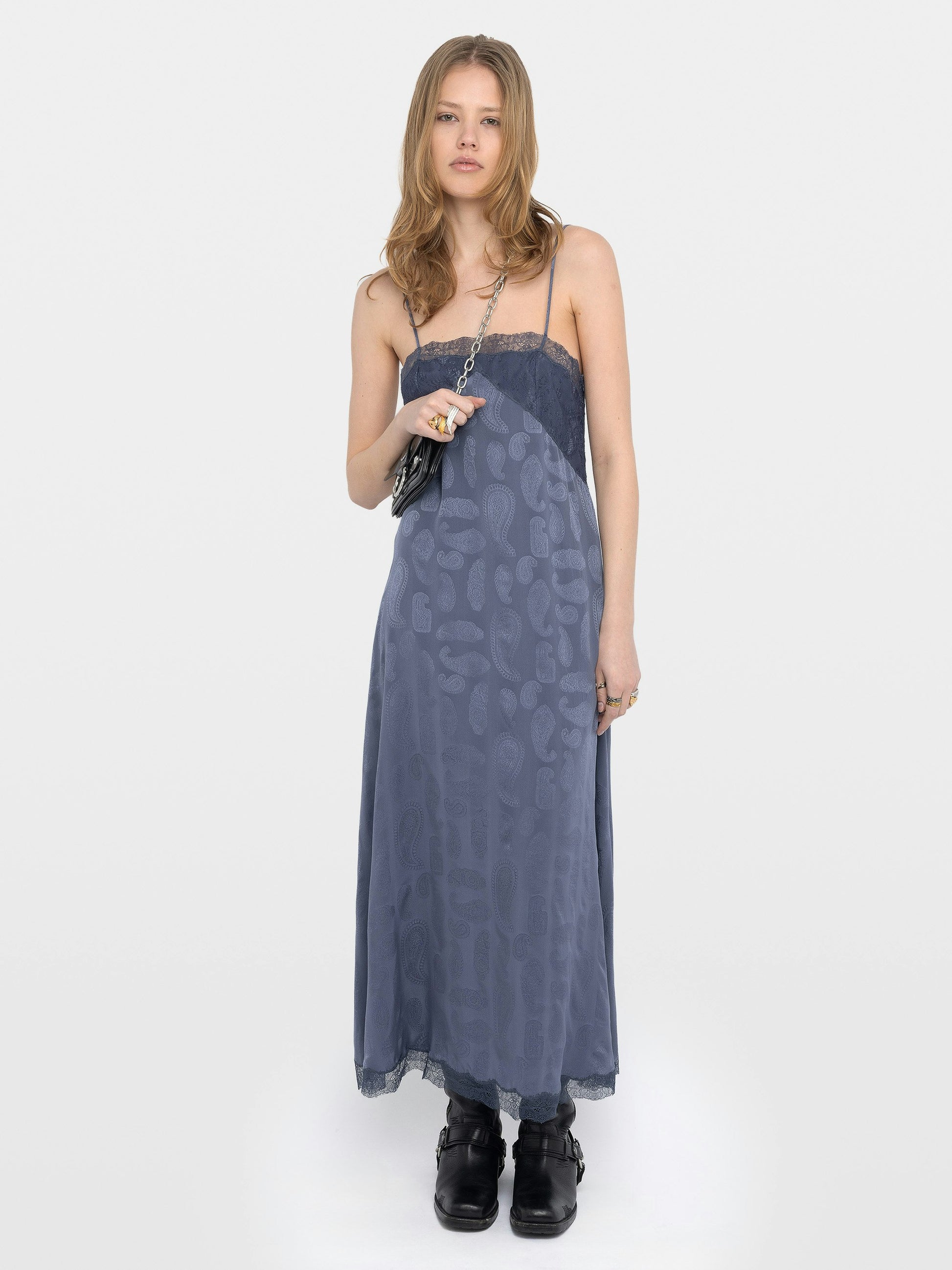 Zadig & Voltaire RIDAR SILK DRESS at Romi Boutique