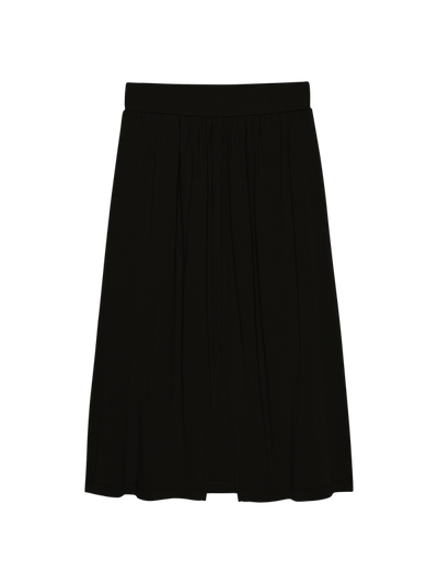 VIDA MIDI SKIRT IN JET BLACK