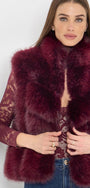 Generation Love ROSARIO FAUX FUR VEST at Romi Boutique