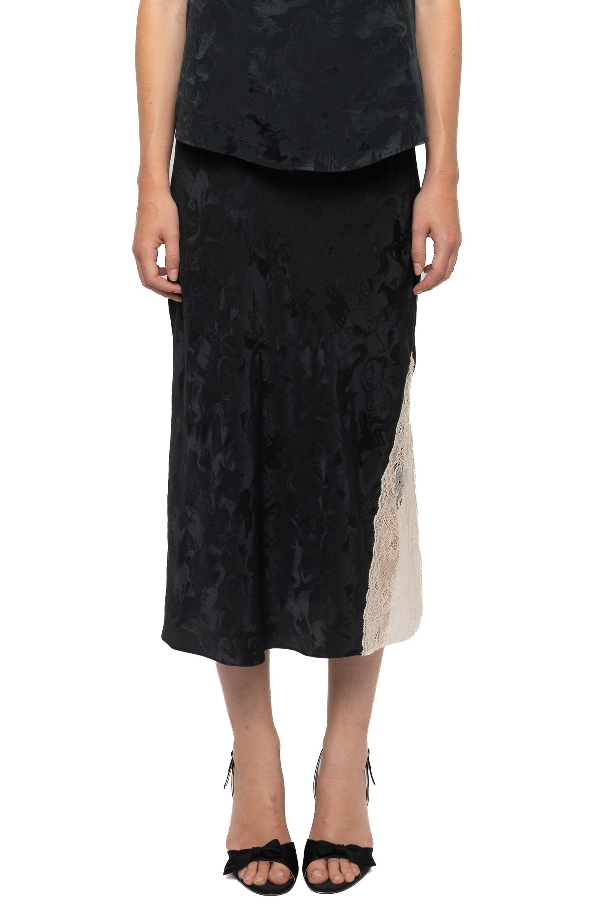 Zadig & Voltaire Jayla Silk Skirt at Romi Boutique