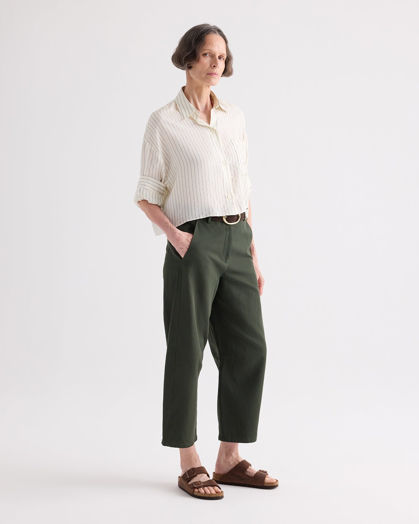 TWP Next Ex Pencil Stripe Shirt at Romi Boutique