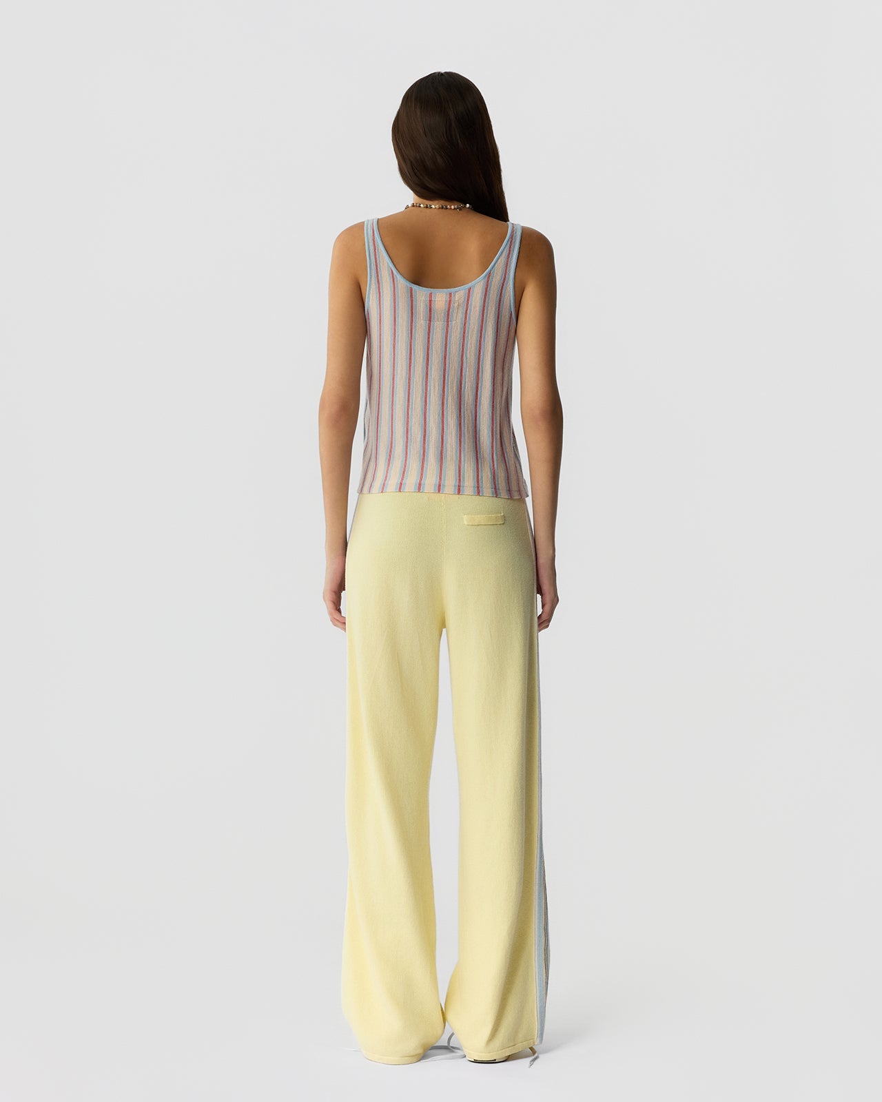 Guest In Residence FINE STRIPE TANK at Romi Boutique