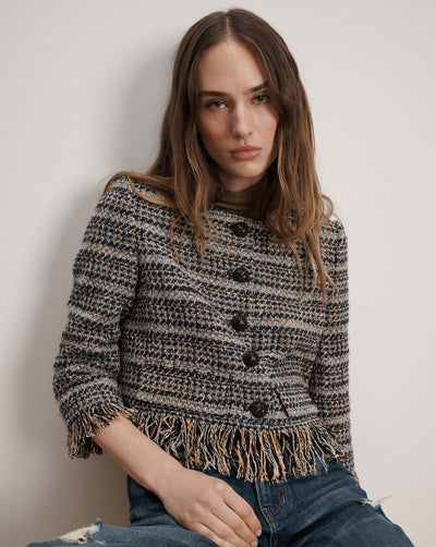 LYONS JACKET IN NAVY MULTI
