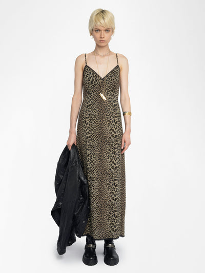 RAMELIL DRESS IN LEAVES