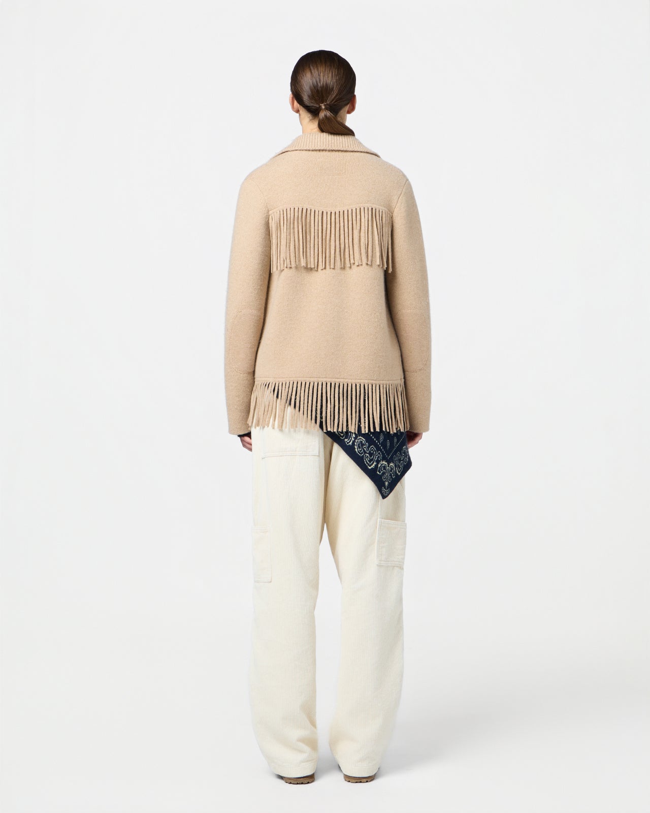 WESTERN FRINGE JACKET IN DUNE