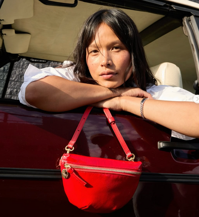 PETITE FANNY IN PUCKER PATENT SUPER RED