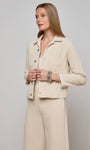 L'Agence JANELLE SLIM RAW JACKET at Romi Boutique