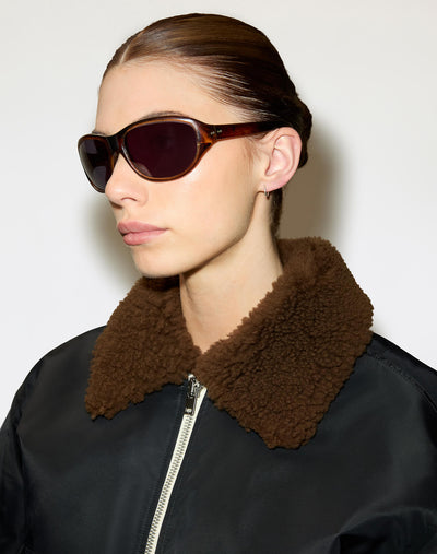 SHRUNKEN BOMBER IN BLACK - Romi Boutique