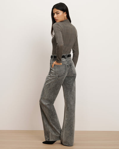 NATE TOP IN DARK ACORN MULTI