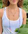 Amalia AMETRINE NECKLACE IN RAINBOW DROP at Romi Boutique