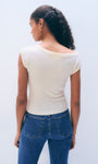 White & Warren CASHMERE OFF SHOULDER TOP at Romi Boutique