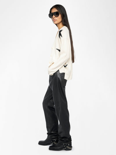 MIRKAZ CASHMERE CARDIGAN IN ECRU