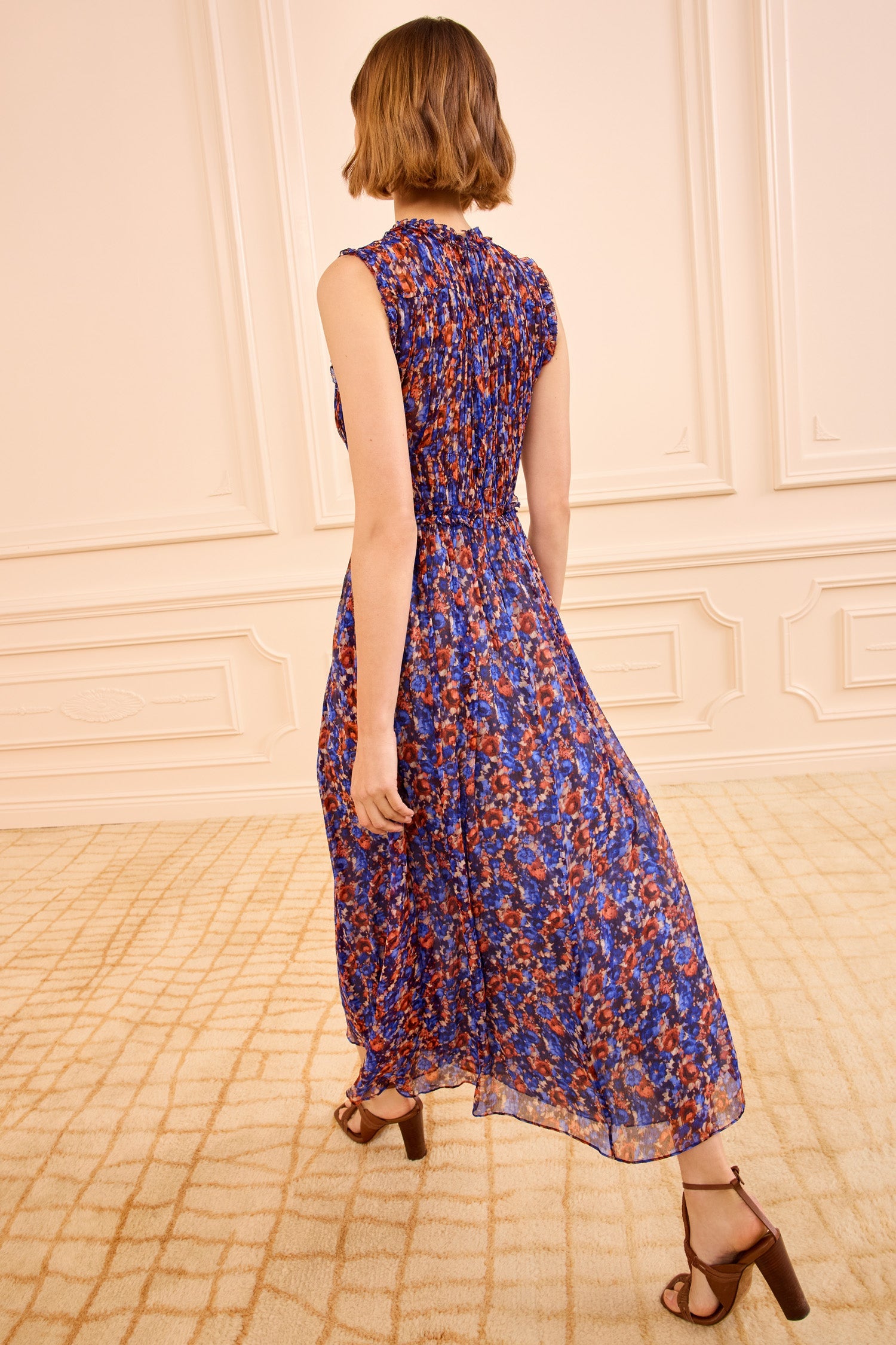 KASIA SILK DRESS IN VIOLET - Romi Boutique