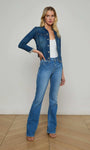 L'Agence JANELLE SLIM RAW JACKET at Romi Boutique