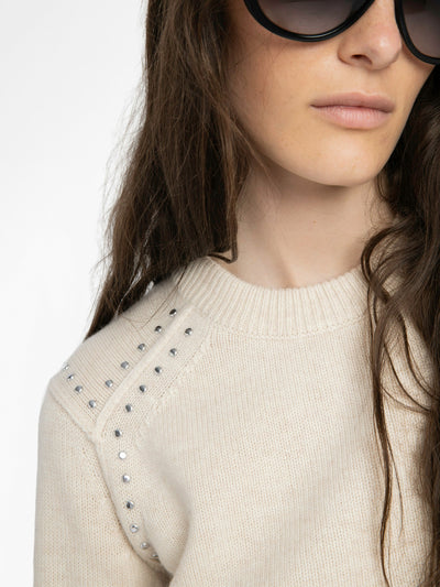 NALTY SWEATER STUDS IN ECRU