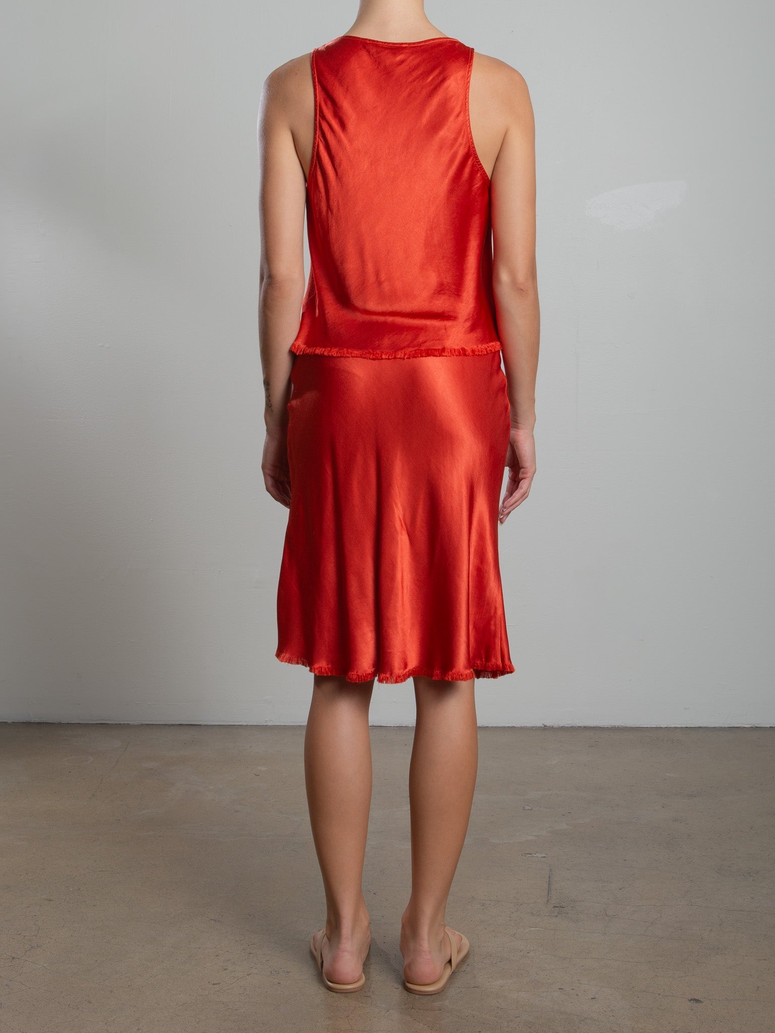 Pharaoh Ani Skirt in Vintage Satin at Romi Boutique