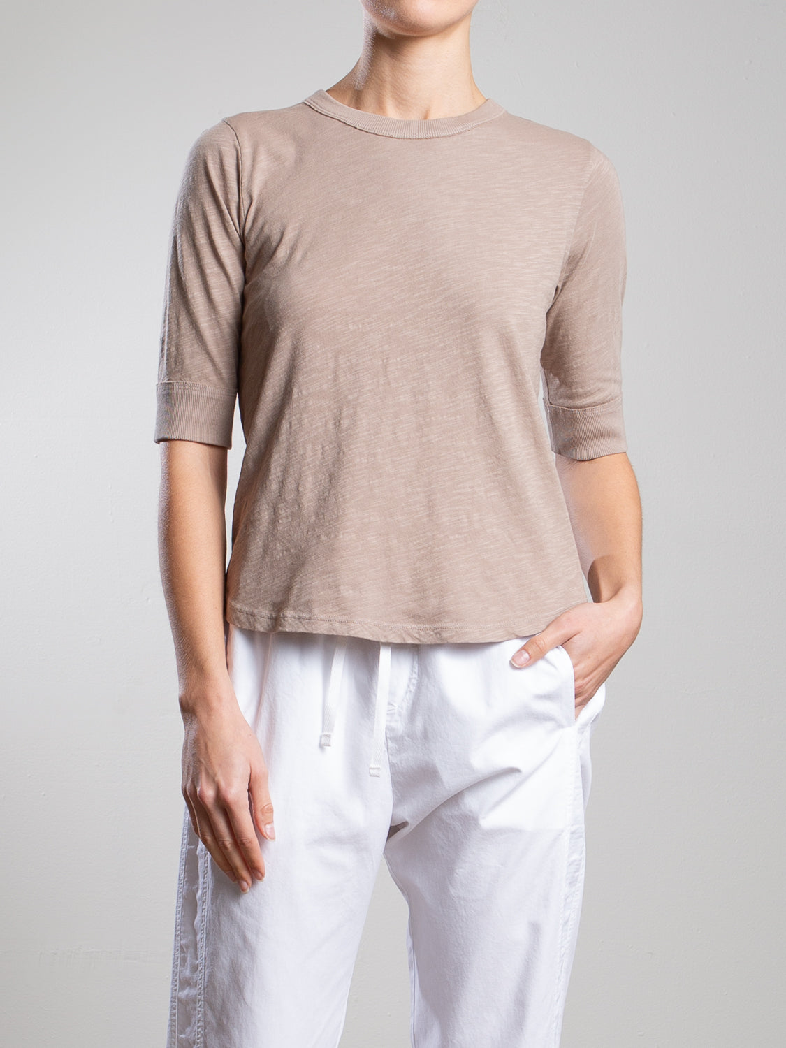 Pharaoh Giada Slim Crew in Supima Slub at Romi Boutique