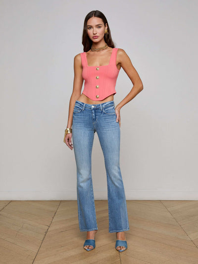CARA LOW-RISE BOOTCUT JEAN IN IBARRA
