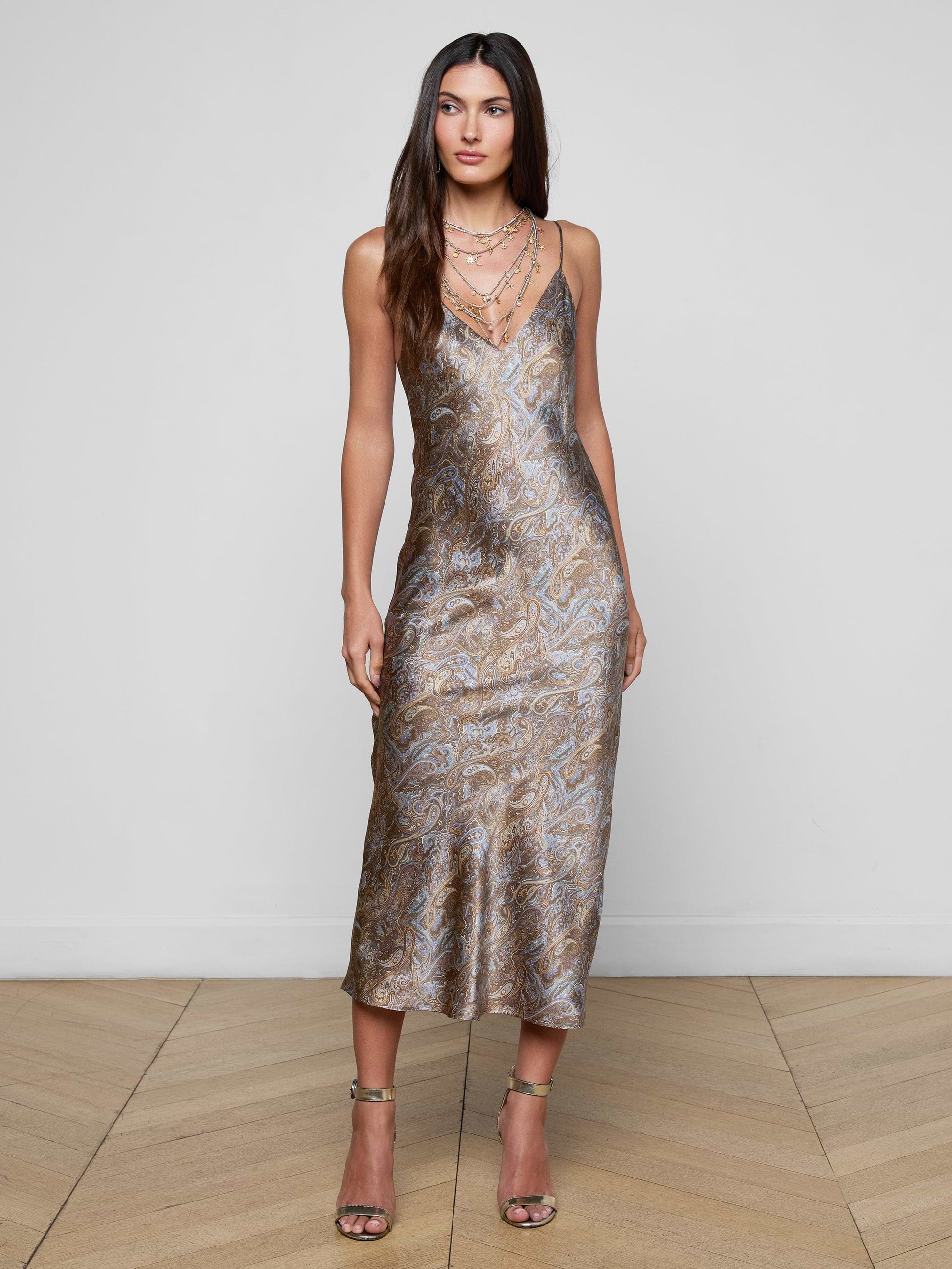 L'Agence SERIDIE SLIP DRESS at Romi Boutique