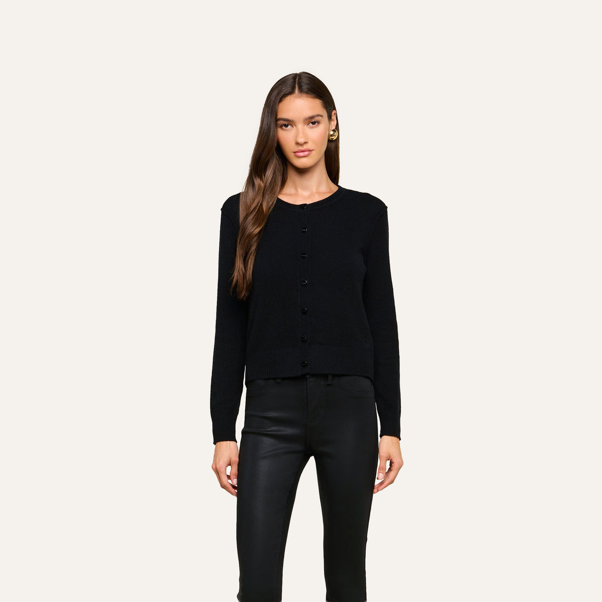 L'Agence Malone Cashmere Cardigan at Romi Boutique