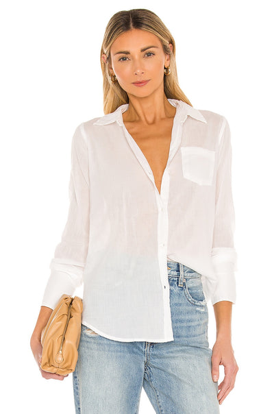 COTTON VOILE SHIRT IN IVORY