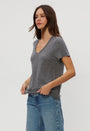 VERA TEE IN CHARCOAL by Michael Stars - Romi Boutique