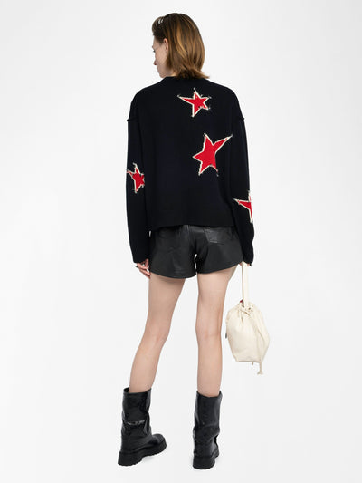 MARKUZ CASHMERE SWEATER IN BLACK