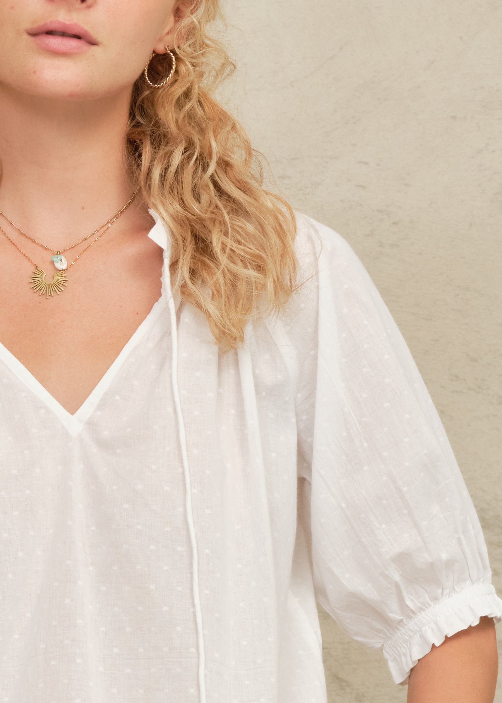 Mabe Lotta Short Sleeve Top at Romi Boutique