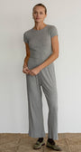 DONNI. THE POINTELLE BABY TEE at Romi Boutique