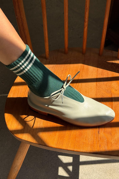 GIRLFRIEND SOCKS IN HUNTER GREEN - Romi Boutique