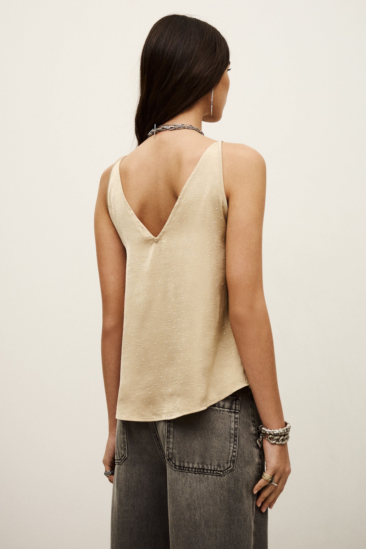 DIGUE TANK TOP IN CHAMPAGNE