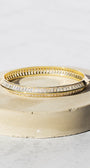 Native Gem RAZOR EDGE BANGLE IN GOLD at Romi Boutique