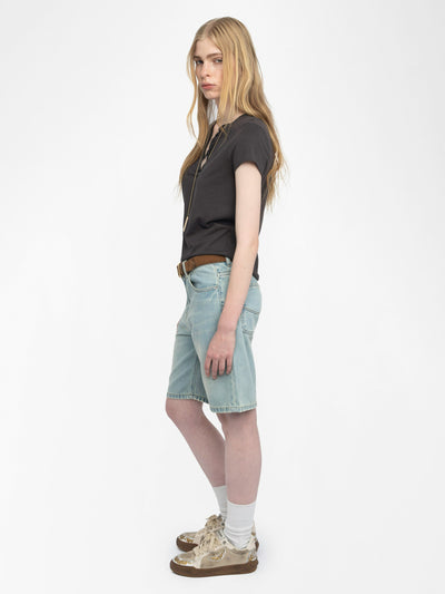 HENLEY T-SHIRT TUNI IN DARK CHOCOLATE
