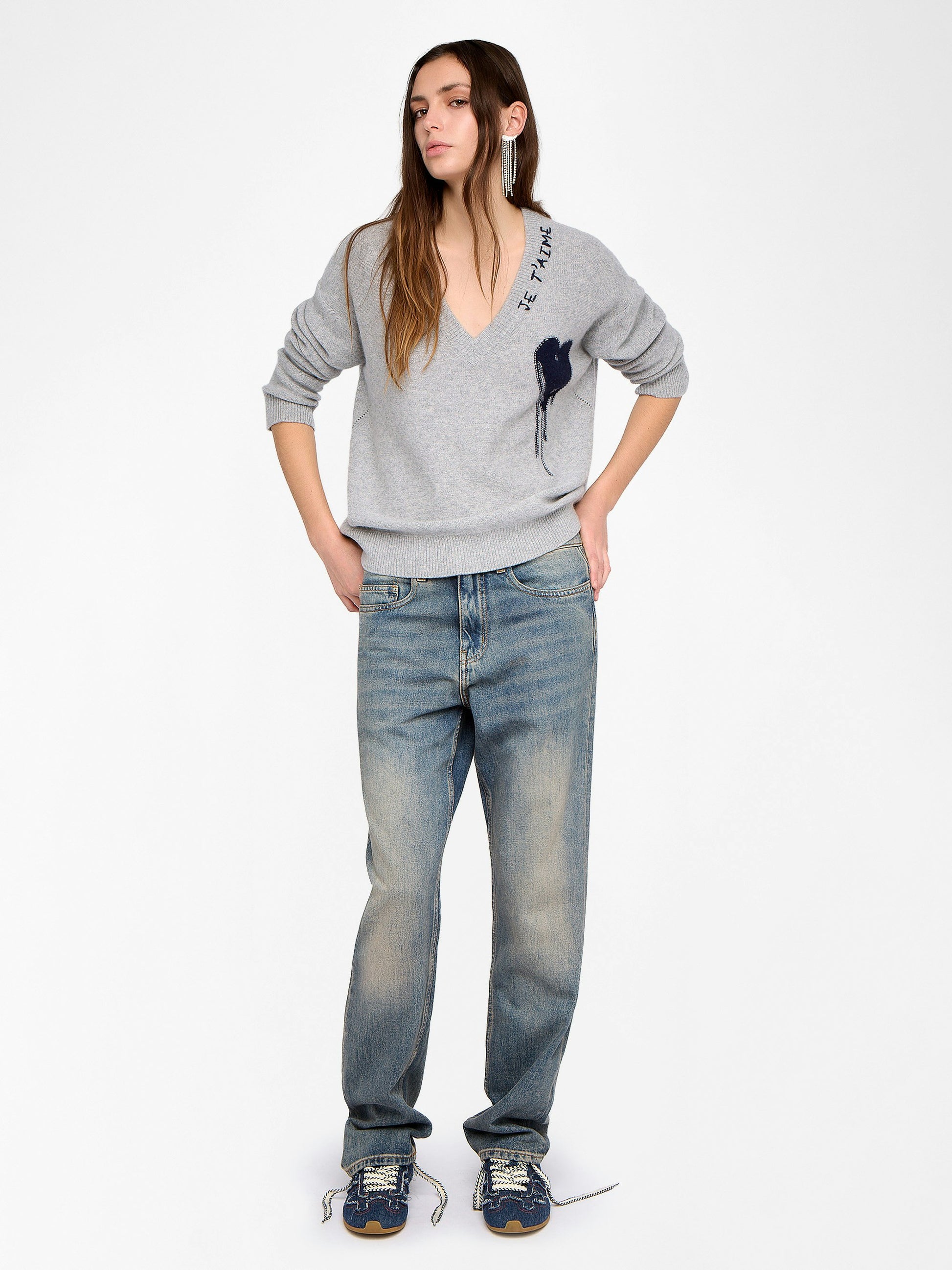 Zadig & Voltaire MIKYZ CASHMERE SWEATER at Romi Boutique