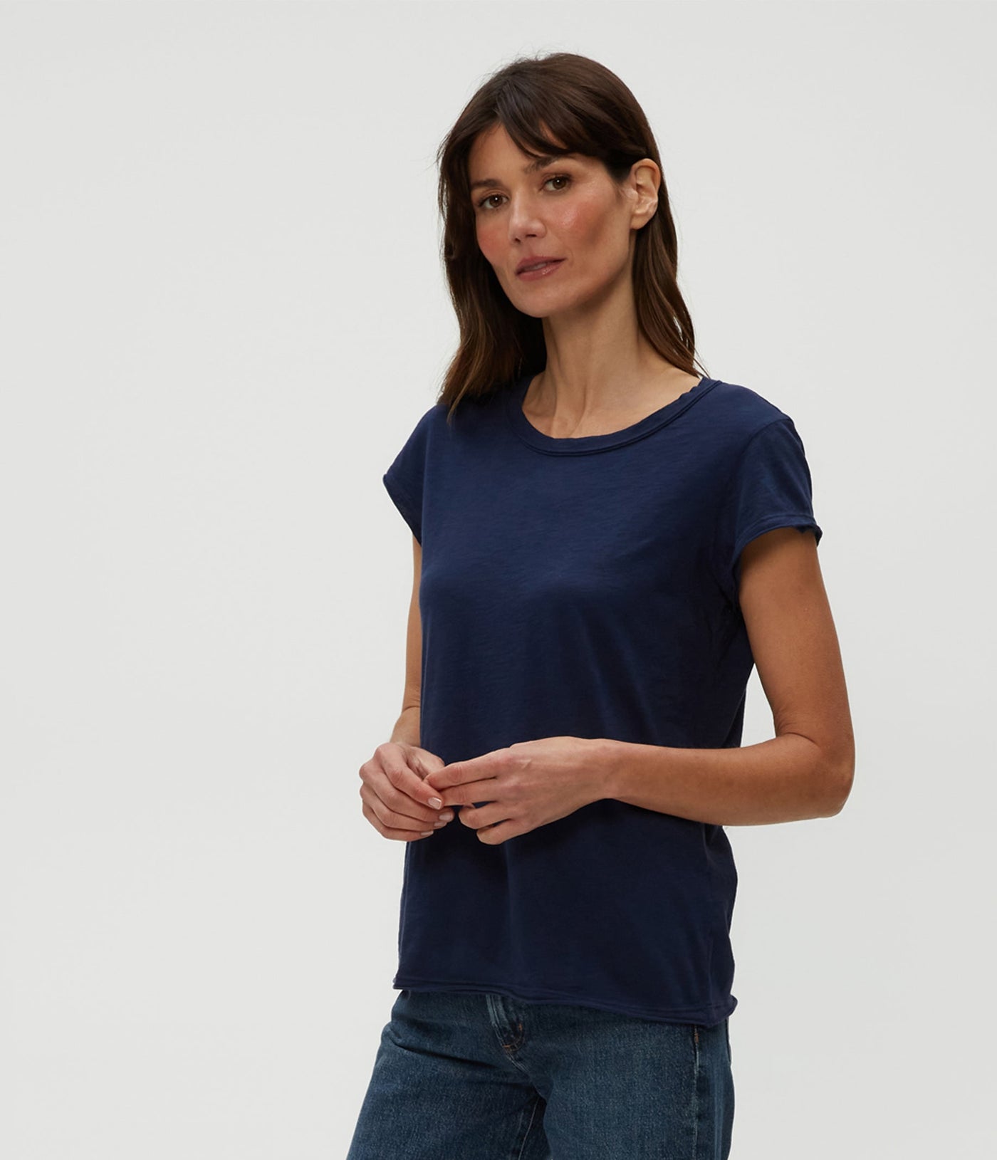 TRUDY SUPIMA TEE IN NOCTURNAL