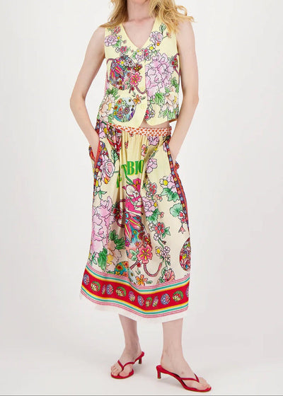 VANESSSA MIDI SKIRT IN CHERRY BLOSSOM - Romi Boutique